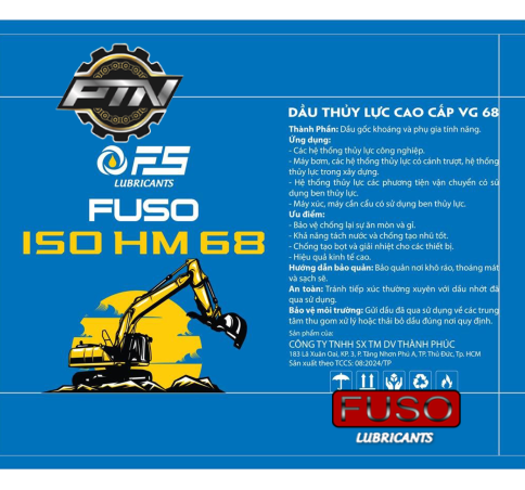 Dầu thuỷ lực Fuso ISO HM 68