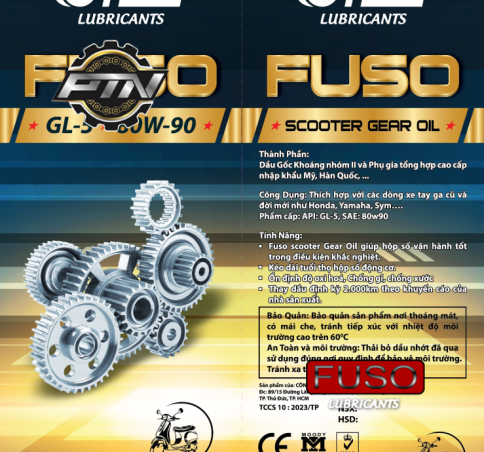 Dầu nhớt hộp số cho xe tay ga GL-5/ 80W-90 (FUSO)