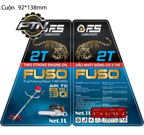 Nhớt Fuso động cơ 2 thì dành cho máy cửa, máy cắt